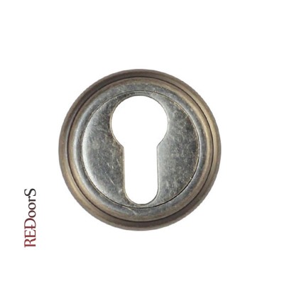Накладка на цилиндр замка ET03AS Состаренное серебро