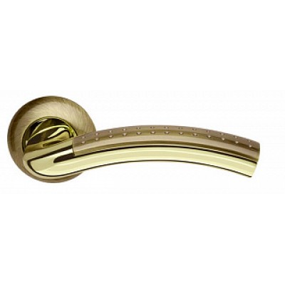 Ручки дверные Libra LD26-1AB/GP-7 бронза/золото