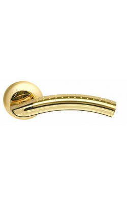 Ручки дверные Libra LD26-1SG/GP-4 матовое золото/золото