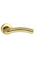 Ручки дверные Libra LD27-1SG/GP-4 матовое золото/золото