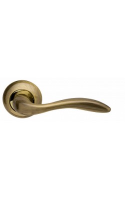 Ручки дверные Selena LD19-1AB/GP-7 бронза/золото