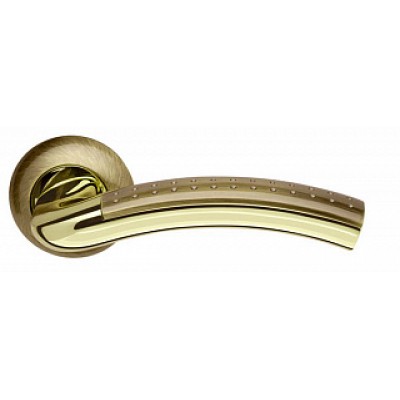 Ручки дверные Libra LD27-1AB/GP-7 бронза/золото